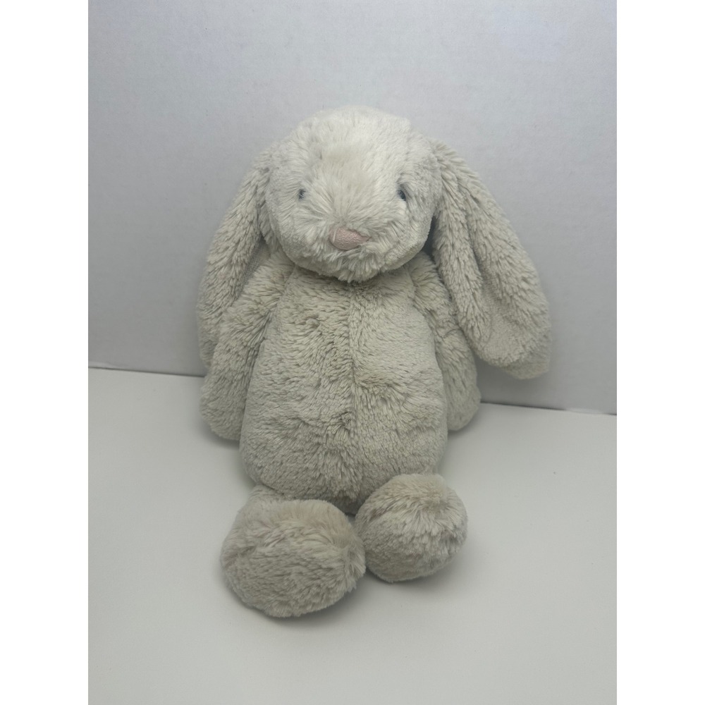Jellycat London Bashful Bunny Plush Oatmeal Beige Stuffed Animal Rabbit New